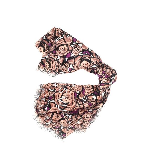 Louis Vuitton Floral Scarf in Multicolor Silk - Picture 5 of 6